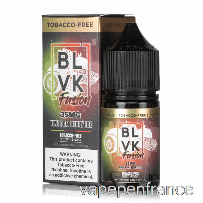 Glace Aux Baies De Pom-kiwi - Sels De Fusion Blvk - Stylo Vape 30 Ml 35 Mg